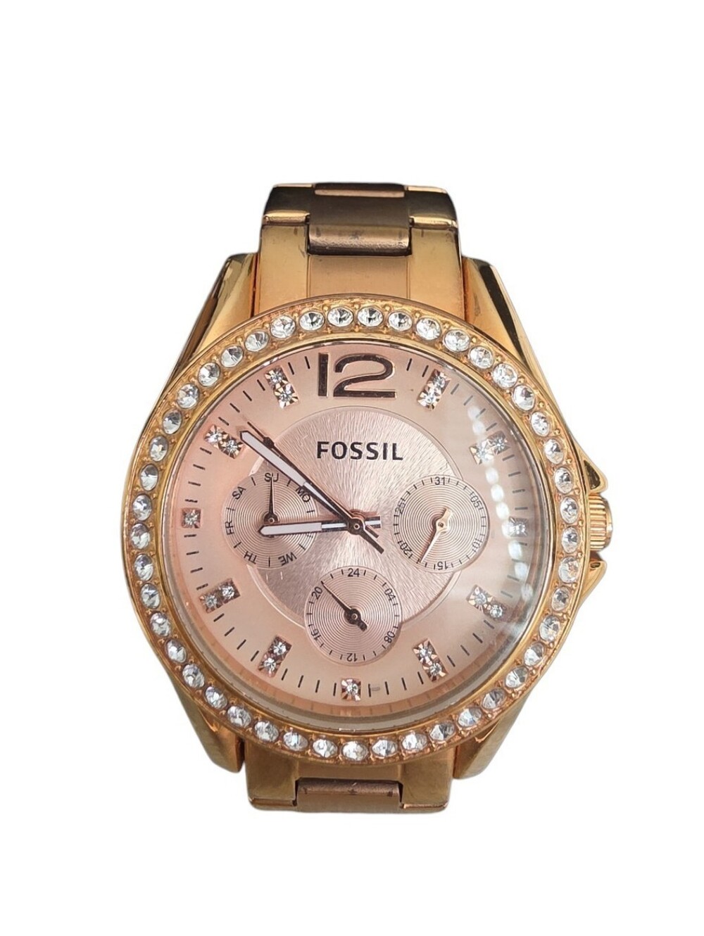 Fossil Riley Multifunction Rose Gold Watch